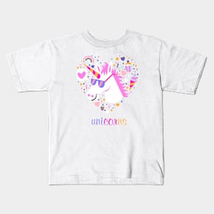 Charismatic unicorn horse Kids T-Shirt